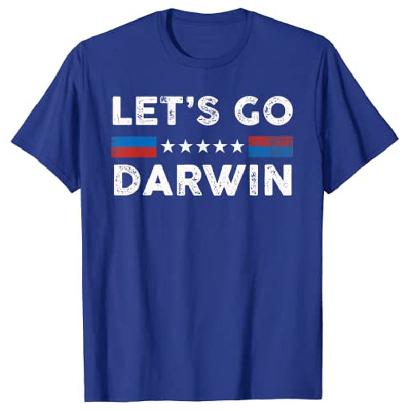 Lets Go Darwin US Flag Vintage T-Shirt