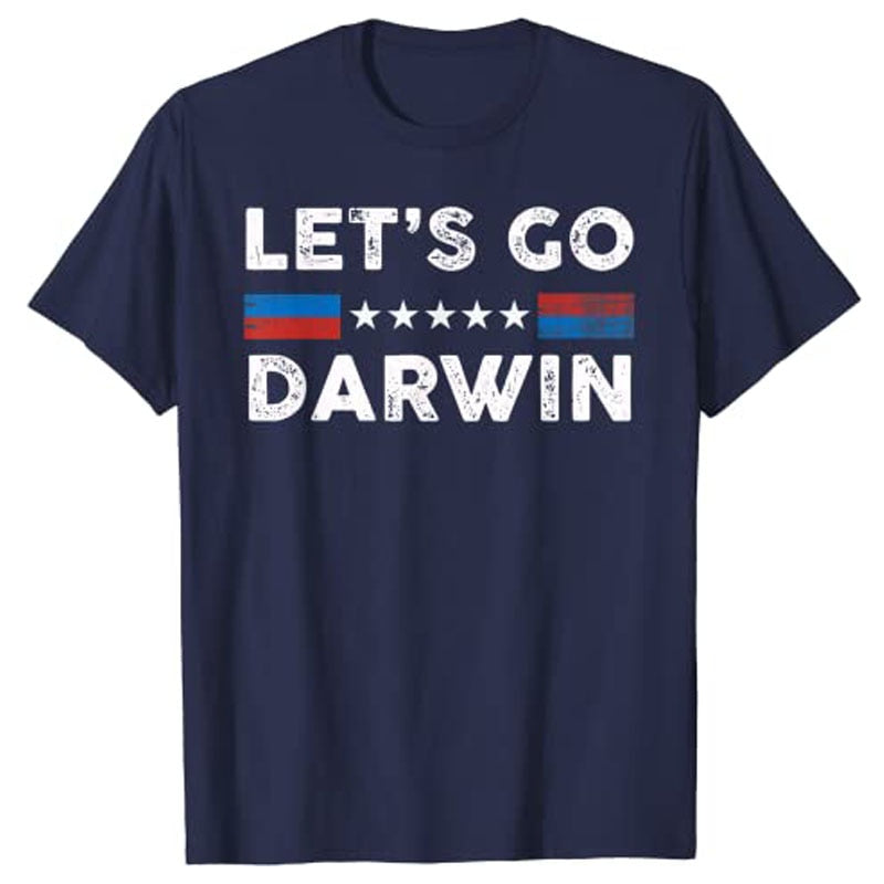 Lets Go Darwin US Flag Vintage T-Shirt